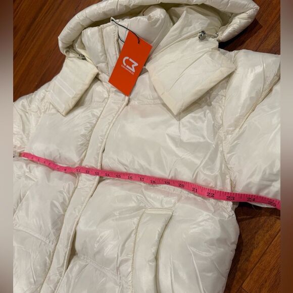 Charm Miles Women's Cream Puffer Jacket NWT - Picture 6 of 10